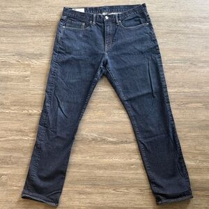 GAP Men's Slim Denim Blue Jeans in Dark Indigo 34 x 32